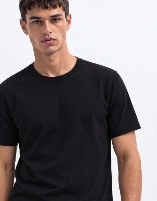 4505 lätt t-shirt i bomullsslub med korta ärmar i svart, 6 av 10