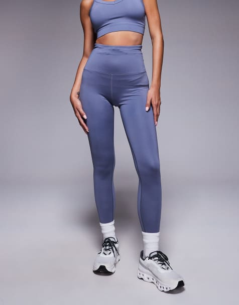 4505 - Legging de course à taille haute avec poche zippée pour téléphone - Bleuet - view 1
