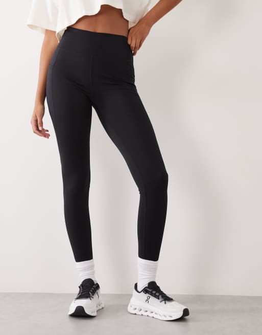4505 legging de running avec taille à nouer, poche téléphone et poche arrière zippée, noir, 2 de 5