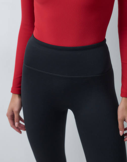 4505 leggings base layer da sci con interno in pile termico neri, 4 di 5