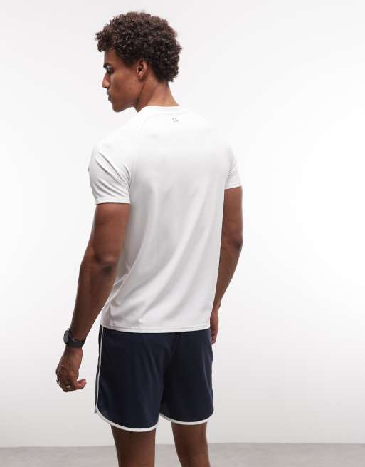 4505 – Leichtes, schnelltrocknendes Henley-T-Shirt aus Performance-Stoff in Weiß mit Waffelstruktur, 2 von 5