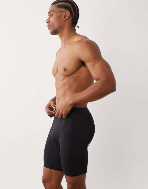 4505 lightweight active quick dry base layer 7"" half tight in black, 3 of 5