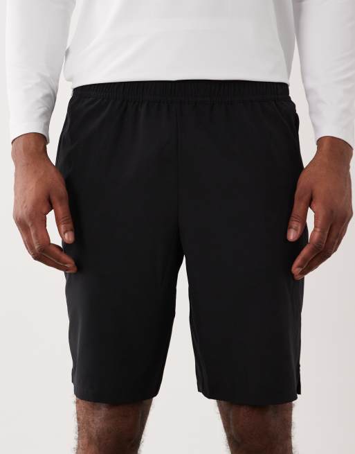 4505 - Losvallende sneldrogende trainingsshort van 25cm met ritszakken in zwart, 5 van 5