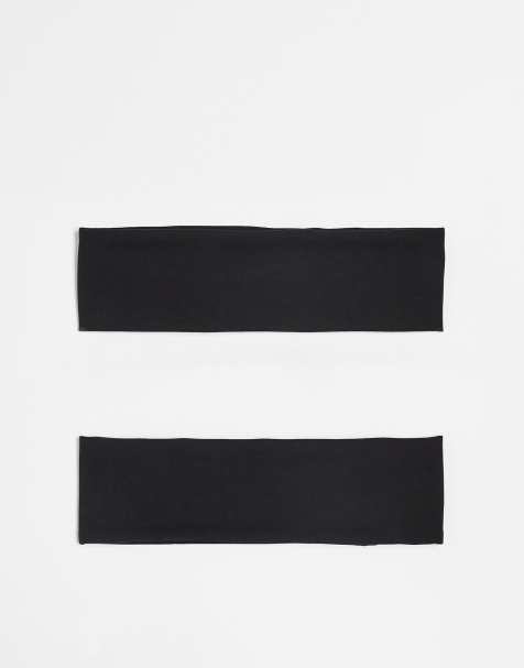 4505 - Lot de 2 bandeaux de yoga larges et doux au toucher - Noir - view 1