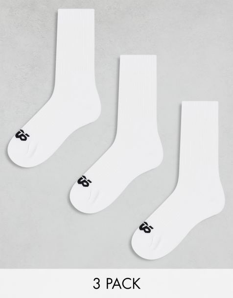 4505 - Lot de 3 paires de chaussettes de running avec finition antibactérienne et soutien élastique au niveau de la voûte - Blanc - view 1