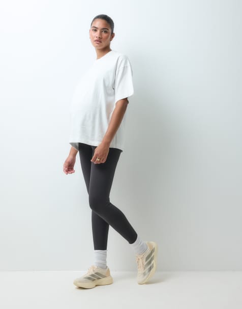 4505 Maternity Icon active bum sculpt high waist gym legging with inner pocket in charcoal - view 1