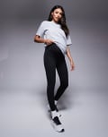 [ASOS] 4505 Maternity Icon active bum sculpt high waist gym leggings with inner pocket in black 14 Black