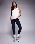 [ASOS] 4505 Maternity Icon active bum sculpt high waist gym leggings with inner pocket in deep navy 8 Deep Navy
