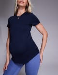 [ASOS] 4505 Maternity Icon active quick dry performance t-shirt in deep navy 8 Deep Navy