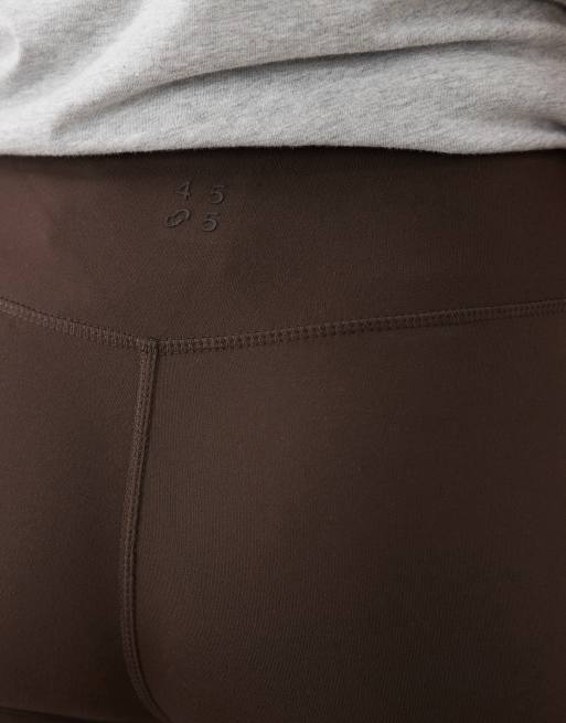 4505 Maternity - Icon - Chokoladebrune bløde yoga-leggings med høj talje, 3 af 5