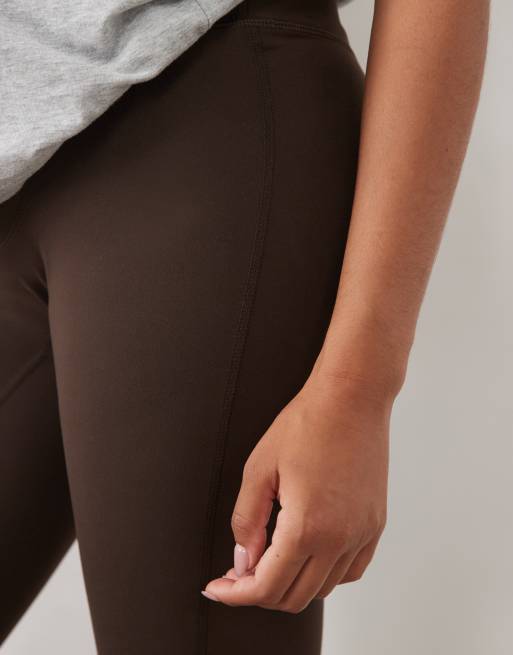 4505 Maternity - Icon - Chokoladebrune bløde yoga-leggings med høj talje, 5 af 5