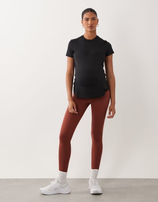 4505 Maternity – Icon – Czarny szybkoschnący T-shirt sportowy, 3 z 4