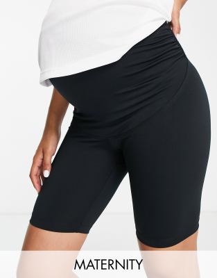 4505 Maternity - Icon - Knappe gesäßformende Leggings-Shorts-Schwarz