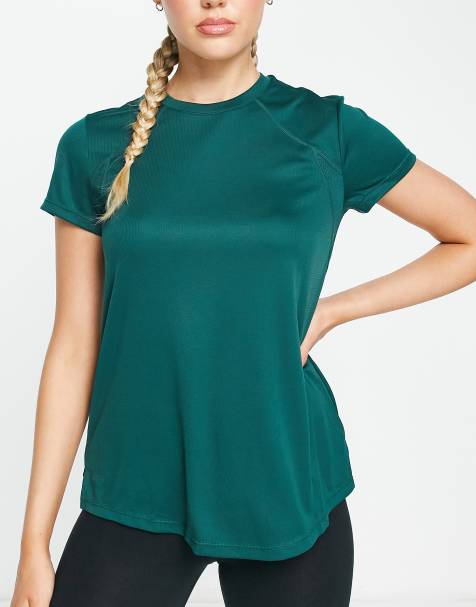 4505 Maternity Icon performance t-shirt in dark green   - view 1