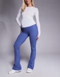 [ASOS] 4505 Maternity Icon soft touch high waist slim kick yoga leggings in china blue 8 China Blue