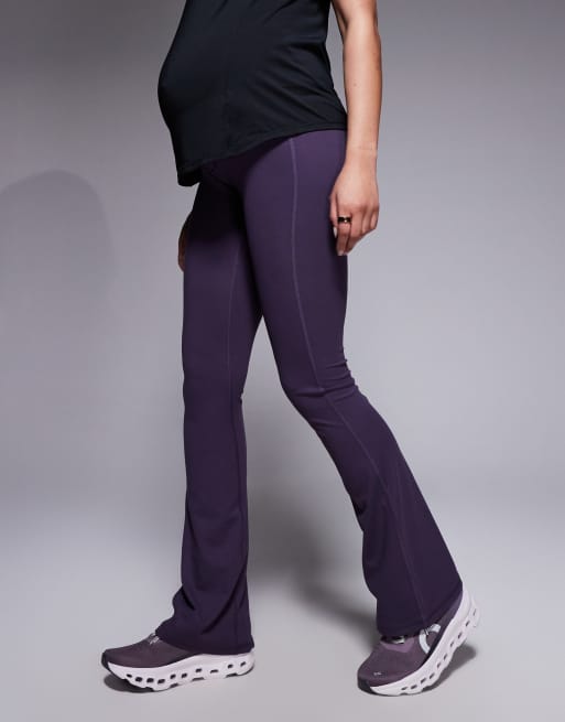 4505 Maternity Icon soft touch high waist slim kick yoga leggings in heather, 2 of 5