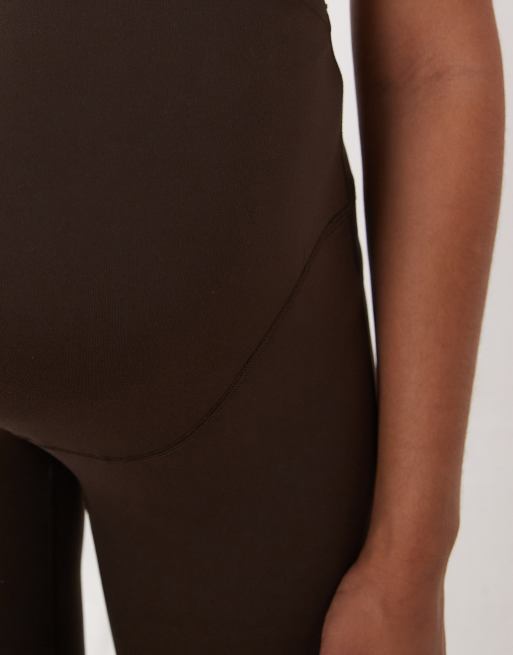 4505 Maternity Icon soft touch high waist yoga legging in chocolate, 5 of 5