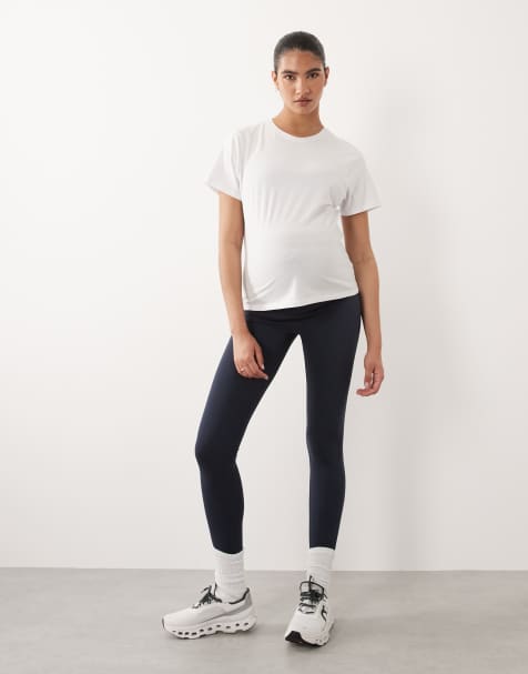 4505 Maternity Icon soft touch high waist yoga legging in midnight navy - view 1