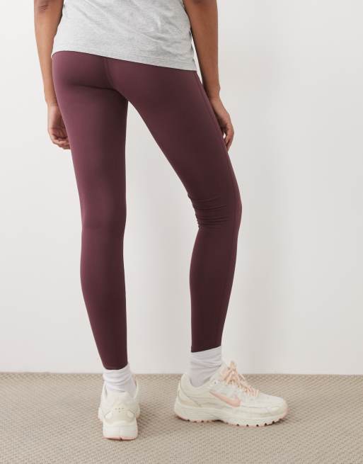 4505 Maternity Icon soft touch high waist yoga legging in plum, 4 of 5