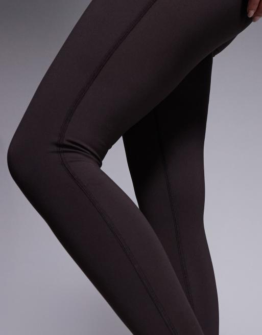 4505 Maternity Icon soft touch high waist yoga leggings in dark chocolate, 5 of 5