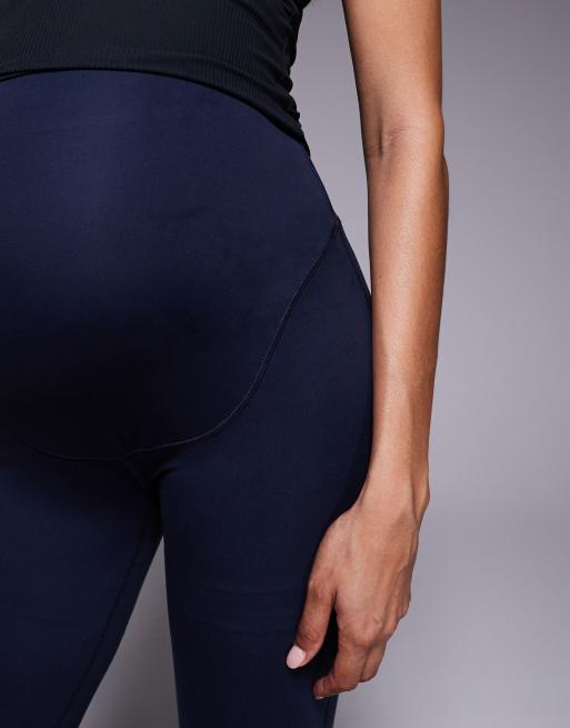 4505 Maternity Icon soft-touch high waist yoga leggings in midnight navy , 5 of 5