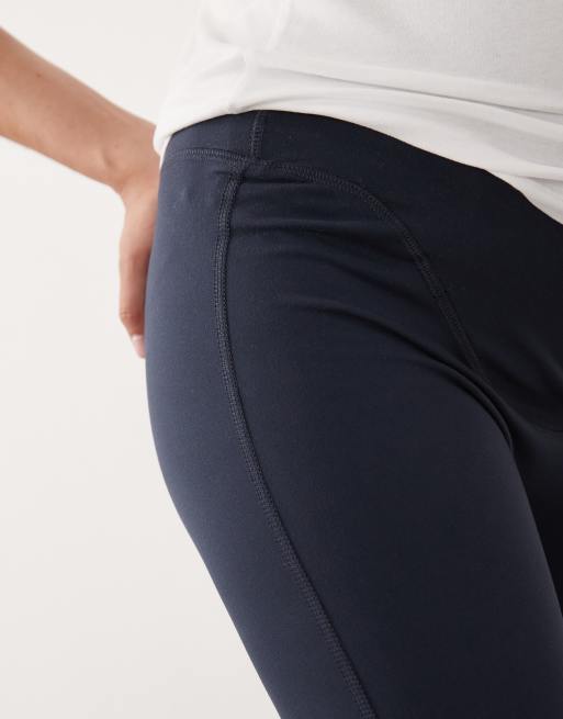 4505 Maternity Icon soft touch high waist yoga leggings in midnight navy , 2 of 5