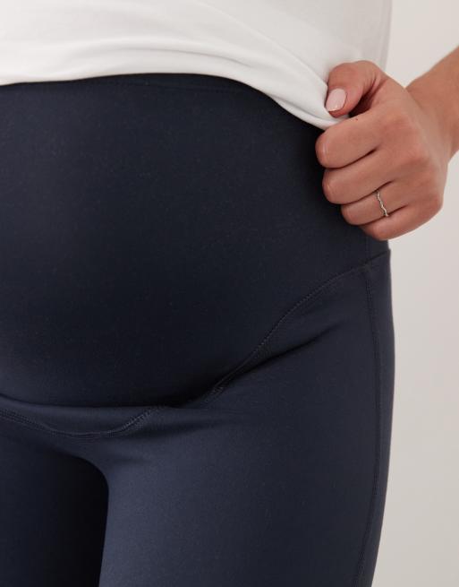 4505 Maternity Icon soft touch high waist yoga leggings in midnight navy , 4 of 5
