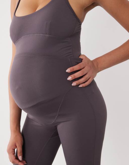 4505 Maternity Icon soft touch high waist yoga leggings in storm gray, 4 of 5