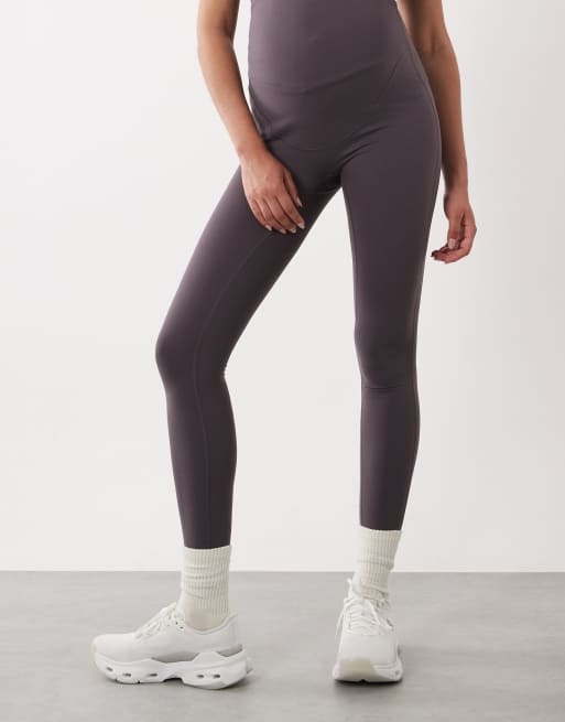 4505 Maternity Icon soft touch high waist yoga leggings in storm gray, 5 of 5