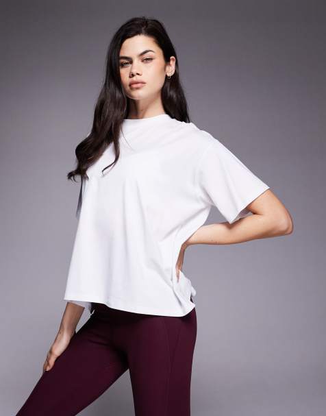 4505 modal blend ultra soft boxy performance t-shirt in white