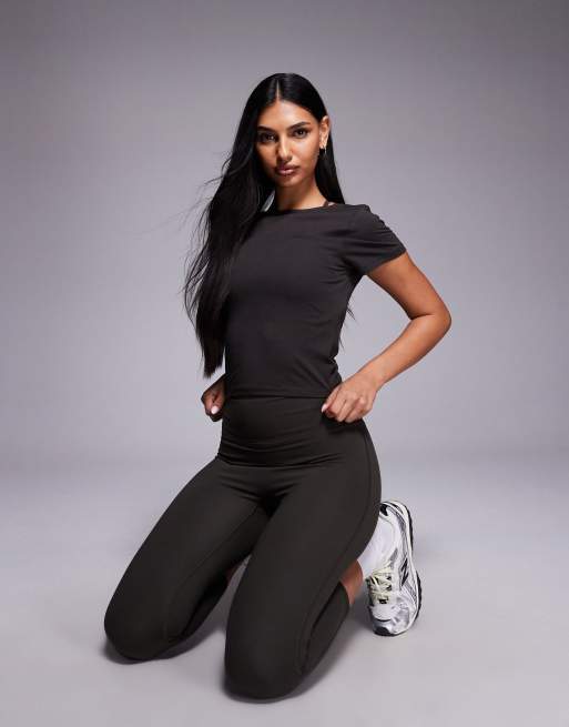 4505 modal blend ultra soft twist black performance baby t-shirt in mocha brown, 2 of 4
