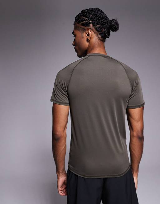 4505 muscle fit seam detail quick dry base layer in khaki, 4 of 4