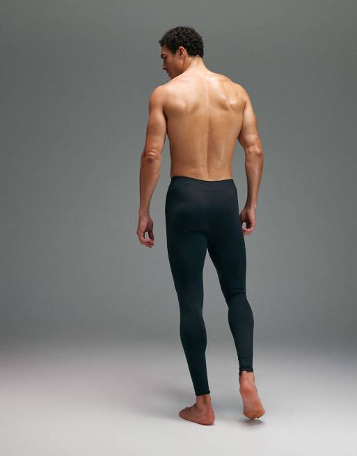 4505 – Nahtlose, figurbetonende Baselayer-Leggings in Schwarz mit Kompressionsfunktion, 4 von 5