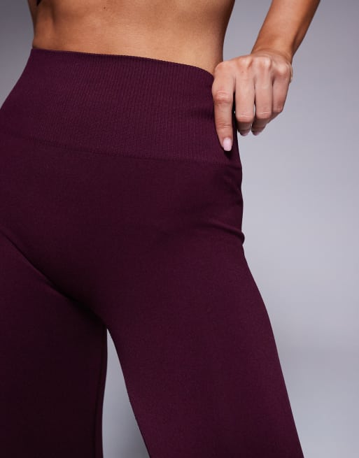 4505 – Nahtlose, formende Sport-Leggings in Maulbeere mit hohem Bund , 3 von 5