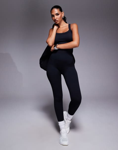 4505 – Nahtlose, formende Sport-Leggings in Schwarz mit hohem Bund - view 1