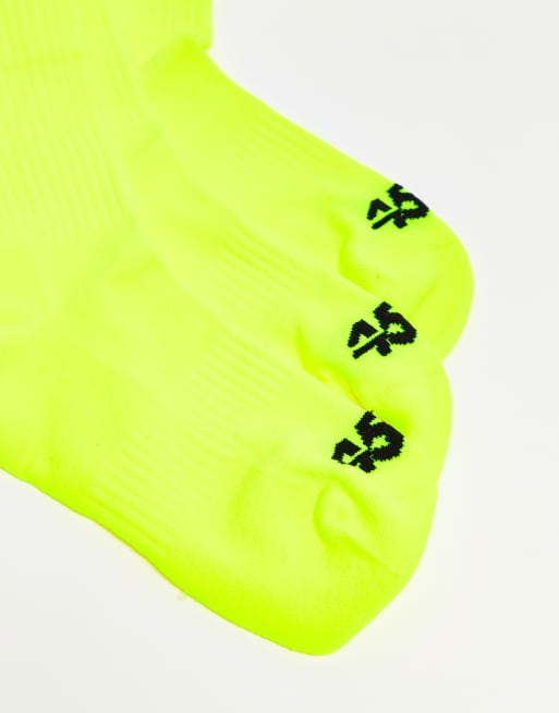 4505 – Neongula löparstrumpor med fotvalvsstöd och antibakteriell finish, 3 av 3