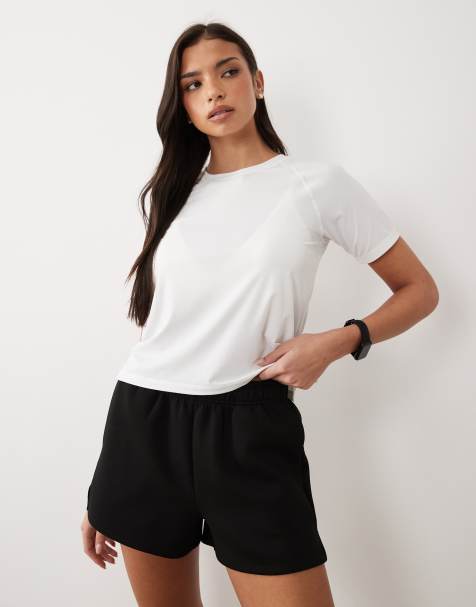 4505 nylon performance mesh quick dry running t-shirt in white  - view 1