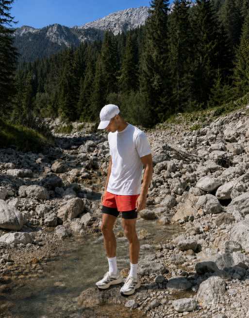 4505 Nylon-Performance-Mesh-Schnelltrocknungs-Laufshirt mit Rückendruck in Weiß, 2 von 6