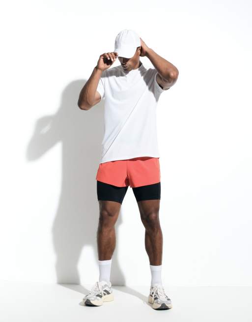 4505 Nylon-Performance-Mesh-Schnelltrocknungs-Laufshirt mit Rückendruck in Weiß, 3 von 6