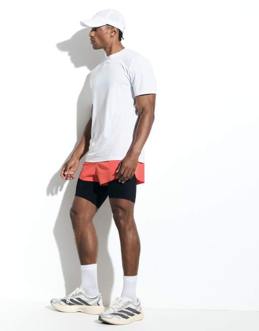 4505 Nylon-Performance-Mesh-Schnelltrocknungs-Laufshirt mit Rückendruck in Weiß, 6 von 6