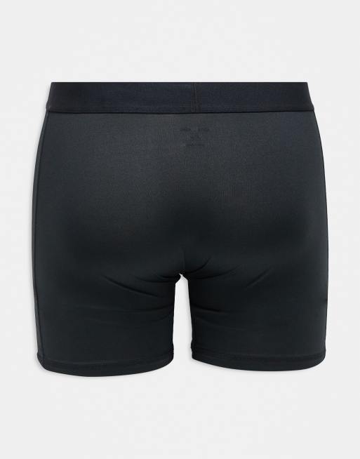 4505 - Pakke med 3 par sorte trænings-boksershorts i hurtigttørrende mikrofiber, 3 af 3