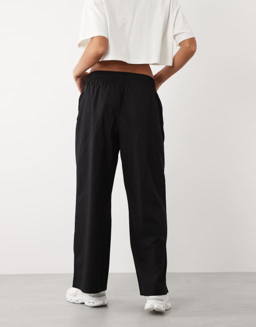 4505 pantalones anchos de ripstop de algodón para halterofilia con bolsillos con cremallera en negro, 3 de 5