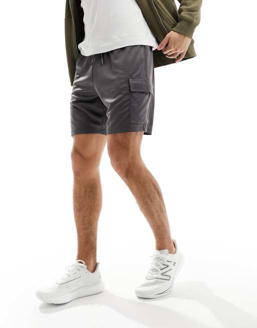 4505 - Performance - Cargoshort van jersey in antracietgrijs