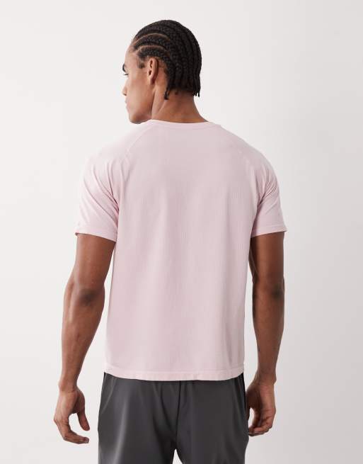 4505 – Performance – Ljusrosa t-shirt för löpning i seamless design av mesh, 5 av 5