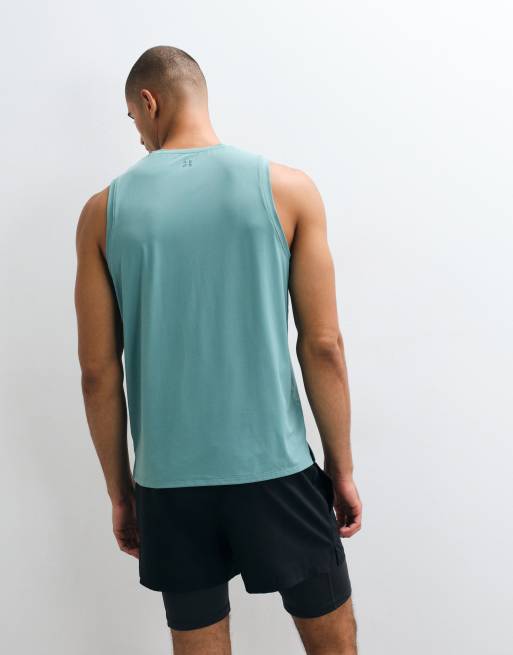 4505 performance mesh quick dry running tank in black light blue, 4 of 4