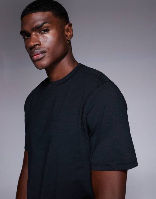 4505 performance quick dry straight fit training T-shirt in black, 2 of 4
