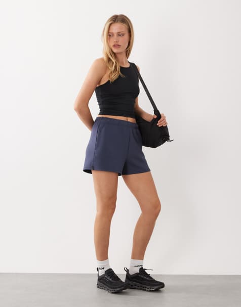 4505 – Performance – Skifferblå sweatshorts, 3 tum - view 1