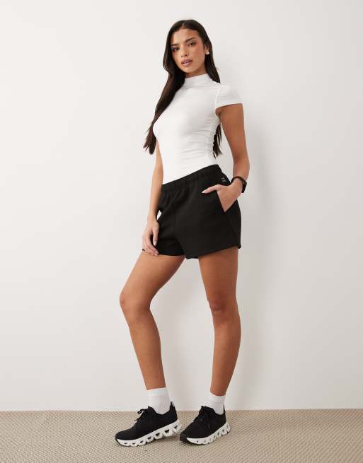 4505 Performance - Sorte sweat-shorts i 3-tommerslængde, 2 af 5