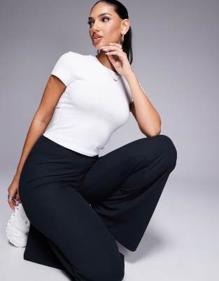 asos 4505 performance t-shirt in soft touch fabric in white