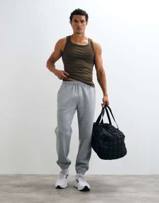 4505 Performance Tapered Leg Joggers With Zip Pockets In Grey